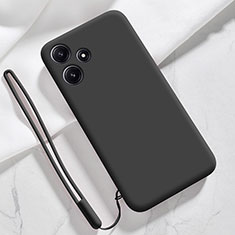 Silikon Hülle Handyhülle Ultra Dünn Flexible Schutzhülle 360 Grad Ganzkörper Tasche YK1 für Xiaomi Poco M6 Pro 5G Schwarz