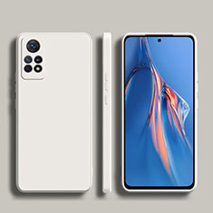 Silikon Hülle Handyhülle Ultra Dünn Flexible Schutzhülle 360 Grad Ganzkörper Tasche YK1 für Xiaomi Poco X4 Pro 5G Weiß