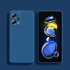 Silikon Hülle Handyhülle Ultra Dünn Flexible Schutzhülle 360 Grad Ganzkörper Tasche YK1 für Xiaomi Redmi Note 11T Pro+ Plus 5G Blau
