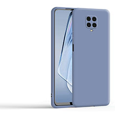 Silikon Hülle Handyhülle Ultra Dünn Flexible Schutzhülle 360 Grad Ganzkörper Tasche YK1 für Xiaomi Redmi Note 9 Pro Max Lavendel Grau