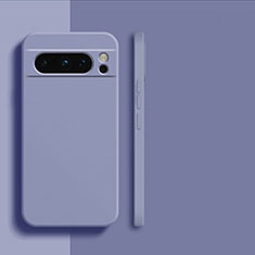 Silikon Hülle Handyhülle Ultra Dünn Flexible Schutzhülle 360 Grad Ganzkörper Tasche YK2 für Google Pixel 8 Pro 5G Lavendel Grau