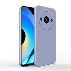 Silikon Hülle Handyhülle Ultra Dünn Flexible Schutzhülle 360 Grad Ganzkörper Tasche YK2 für Realme 11 Pro 5G Lavendel Grau