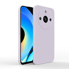 Silikon Hülle Handyhülle Ultra Dünn Flexible Schutzhülle 360 Grad Ganzkörper Tasche YK2 für Realme 11 Pro+ Plus 5G Helles Lila