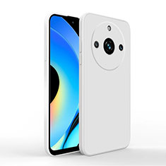 Silikon Hülle Handyhülle Ultra Dünn Flexible Schutzhülle 360 Grad Ganzkörper Tasche YK2 für Realme 11 Pro+ Plus 5G Weiß