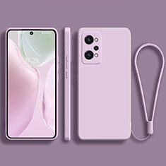 Silikon Hülle Handyhülle Ultra Dünn Flexible Schutzhülle 360 Grad Ganzkörper Tasche YK2 für Realme GT Neo 3T 5G Helles Lila