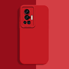 Silikon Hülle Handyhülle Ultra Dünn Flexible Schutzhülle 360 Grad Ganzkörper Tasche YK2 für Vivo X70 Pro 5G Rot