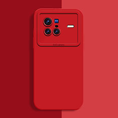 Silikon Hülle Handyhülle Ultra Dünn Flexible Schutzhülle 360 Grad Ganzkörper Tasche YK2 für Vivo X80 5G Rot