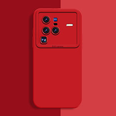 Silikon Hülle Handyhülle Ultra Dünn Flexible Schutzhülle 360 Grad Ganzkörper Tasche YK2 für Vivo X80 Pro 5G Rot