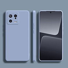 Silikon Hülle Handyhülle Ultra Dünn Flexible Schutzhülle 360 Grad Ganzkörper Tasche YK2 für Xiaomi Mi 13 5G Lavendel Grau