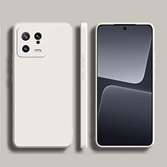 Silikon Hülle Handyhülle Ultra Dünn Flexible Schutzhülle 360 Grad Ganzkörper Tasche YK2 für Xiaomi Mi 13 5G Weiß