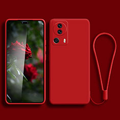 Silikon Hülle Handyhülle Ultra Dünn Flexible Schutzhülle 360 Grad Ganzkörper Tasche YK2 für Xiaomi Mi 13 Lite 5G Rot