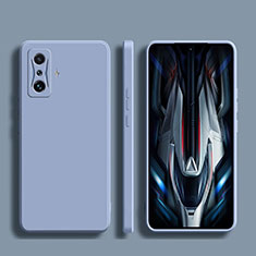 Silikon Hülle Handyhülle Ultra Dünn Flexible Schutzhülle 360 Grad Ganzkörper Tasche YK2 für Xiaomi Poco F4 GT 5G Lavendel Grau
