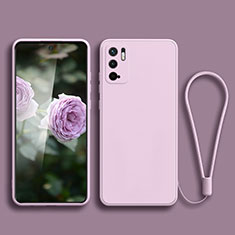 Silikon Hülle Handyhülle Ultra Dünn Flexible Schutzhülle 360 Grad Ganzkörper Tasche YK2 für Xiaomi POCO M3 Pro 5G Helles Lila