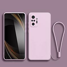 Silikon Hülle Handyhülle Ultra Dünn Flexible Schutzhülle 360 Grad Ganzkörper Tasche YK2 für Xiaomi Poco M5S Helles Lila