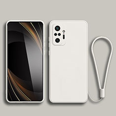 Silikon Hülle Handyhülle Ultra Dünn Flexible Schutzhülle 360 Grad Ganzkörper Tasche YK2 für Xiaomi Poco M5S Weiß