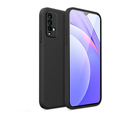 Silikon Hülle Handyhülle Ultra Dünn Flexible Schutzhülle 360 Grad Ganzkörper Tasche YK2 für Xiaomi Redmi 9T 4G Schwarz