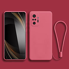 Silikon Hülle Handyhülle Ultra Dünn Flexible Schutzhülle 360 Grad Ganzkörper Tasche YK2 für Xiaomi Redmi Note 10S 4G Pink
