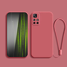 Silikon Hülle Handyhülle Ultra Dünn Flexible Schutzhülle 360 Grad Ganzkörper Tasche YK2 für Xiaomi Redmi Note 11 5G Rot