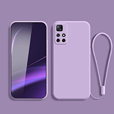 Silikon Hülle Handyhülle Ultra Dünn Flexible Schutzhülle 360 Grad Ganzkörper Tasche YK2 für Xiaomi Redmi Note 11 5G Violett