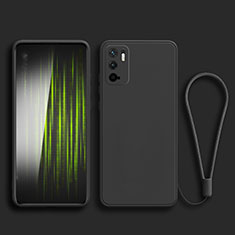 Silikon Hülle Handyhülle Ultra Dünn Flexible Schutzhülle 360 Grad Ganzkörper Tasche YK2 für Xiaomi Redmi Note 11 SE 5G Schwarz