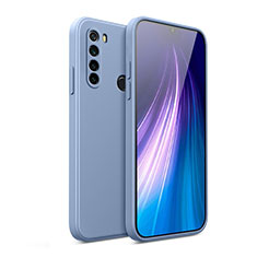 Silikon Hülle Handyhülle Ultra Dünn Flexible Schutzhülle 360 Grad Ganzkörper Tasche YK2 für Xiaomi Redmi Note 8 (2021) Lavendel Grau