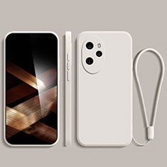 Silikon Hülle Handyhülle Ultra Dünn Flexible Schutzhülle 360 Grad Ganzkörper Tasche YK3 für Huawei Honor 100 Pro 5G Weiß