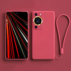 Silikon Hülle Handyhülle Ultra Dünn Flexible Schutzhülle 360 Grad Ganzkörper Tasche YK3 für Huawei P60 Pink