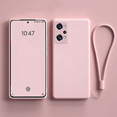 Silikon Hülle Handyhülle Ultra Dünn Flexible Schutzhülle 360 Grad Ganzkörper Tasche YK3 für Realme GT Neo 3T 5G Rosa