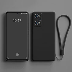 Silikon Hülle Handyhülle Ultra Dünn Flexible Schutzhülle 360 Grad Ganzkörper Tasche YK3 für Realme GT Neo 3T 5G Schwarz