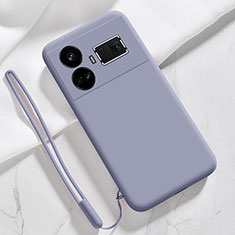 Silikon Hülle Handyhülle Ultra Dünn Flexible Schutzhülle 360 Grad Ganzkörper Tasche YK3 für Realme GT Neo5 5G Lavendel Grau