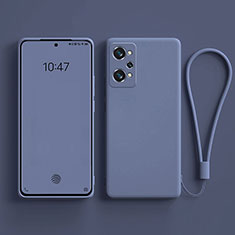 Silikon Hülle Handyhülle Ultra Dünn Flexible Schutzhülle 360 Grad Ganzkörper Tasche YK3 für Realme Q5 Pro 5G Lavendel Grau