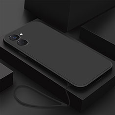 Silikon Hülle Handyhülle Ultra Dünn Flexible Schutzhülle 360 Grad Ganzkörper Tasche YK3 für Realme Q5x 5G Schwarz