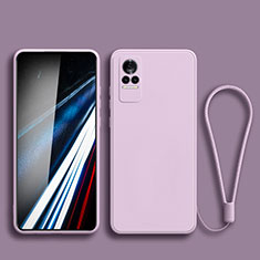 Silikon Hülle Handyhülle Ultra Dünn Flexible Schutzhülle 360 Grad Ganzkörper Tasche YK3 für Xiaomi Civi 1S 5G Helles Lila