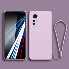 Silikon Hülle Handyhülle Ultra Dünn Flexible Schutzhülle 360 Grad Ganzkörper Tasche YK3 für Xiaomi Mi 12T Pro 5G Helles Lila