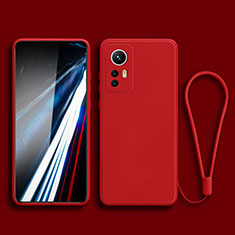 Silikon Hülle Handyhülle Ultra Dünn Flexible Schutzhülle 360 Grad Ganzkörper Tasche YK3 für Xiaomi Mi 12T Pro 5G Rot