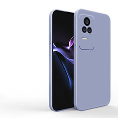 Silikon Hülle Handyhülle Ultra Dünn Flexible Schutzhülle 360 Grad Ganzkörper Tasche YK3 für Xiaomi Poco F4 5G Lavendel Grau