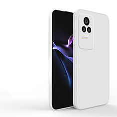 Silikon Hülle Handyhülle Ultra Dünn Flexible Schutzhülle 360 Grad Ganzkörper Tasche YK3 für Xiaomi Poco F4 5G Weiß