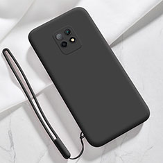 Silikon Hülle Handyhülle Ultra Dünn Flexible Schutzhülle 360 Grad Ganzkörper Tasche YK3 für Xiaomi Redmi 10X 5G Schwarz