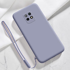 Silikon Hülle Handyhülle Ultra Dünn Flexible Schutzhülle 360 Grad Ganzkörper Tasche YK3 für Xiaomi Redmi 10X Pro 5G Lavendel Grau