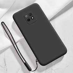 Silikon Hülle Handyhülle Ultra Dünn Flexible Schutzhülle 360 Grad Ganzkörper Tasche YK3 für Xiaomi Redmi 10X Pro 5G Schwarz