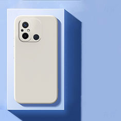 Silikon Hülle Handyhülle Ultra Dünn Flexible Schutzhülle 360 Grad Ganzkörper Tasche YK3 für Xiaomi Redmi 12C 4G Weiß