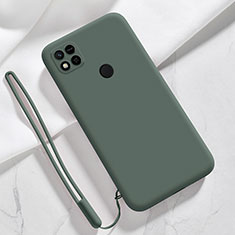 Silikon Hülle Handyhülle Ultra Dünn Flexible Schutzhülle 360 Grad Ganzkörper Tasche YK3 für Xiaomi Redmi 9 Activ Nachtgrün