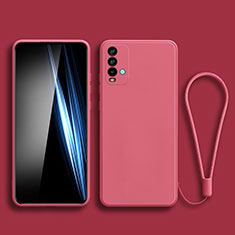 Silikon Hülle Handyhülle Ultra Dünn Flexible Schutzhülle 360 Grad Ganzkörper Tasche YK3 für Xiaomi Redmi 9 Power Pink