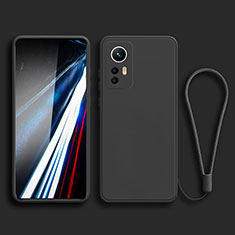 Silikon Hülle Handyhülle Ultra Dünn Flexible Schutzhülle 360 Grad Ganzkörper Tasche YK3 für Xiaomi Redmi K50 Ultra 5G Schwarz