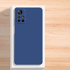 Silikon Hülle Handyhülle Ultra Dünn Flexible Schutzhülle 360 Grad Ganzkörper Tasche YK3 für Xiaomi Redmi Note 11 5G Blau