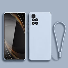 Silikon Hülle Handyhülle Ultra Dünn Flexible Schutzhülle 360 Grad Ganzkörper Tasche YK3 für Xiaomi Redmi Note 11 Pro+ Plus 5G Hellblau