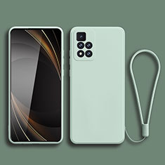 Silikon Hülle Handyhülle Ultra Dünn Flexible Schutzhülle 360 Grad Ganzkörper Tasche YK3 für Xiaomi Redmi Note 11 Pro+ Plus 5G Minzgrün