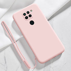 Silikon Hülle Handyhülle Ultra Dünn Flexible Schutzhülle 360 Grad Ganzkörper Tasche YK3 für Xiaomi Redmi Note 9 Rosa