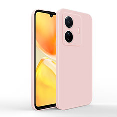 Silikon Hülle Handyhülle Ultra Dünn Flexible Schutzhülle 360 Grad Ganzkörper Tasche YK4 für Vivo iQOO Z6 Pro 5G Rosa