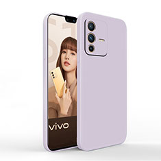 Silikon Hülle Handyhülle Ultra Dünn Flexible Schutzhülle 360 Grad Ganzkörper Tasche YK4 für Vivo V23 Pro 5G Helles Lila